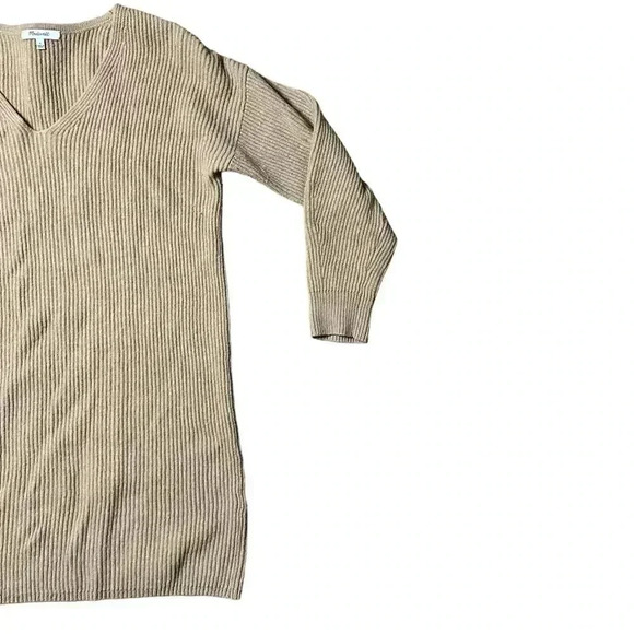 Madewell Relaxed V-Neck Sweater Dress Wool Small - Picture 6 of 9